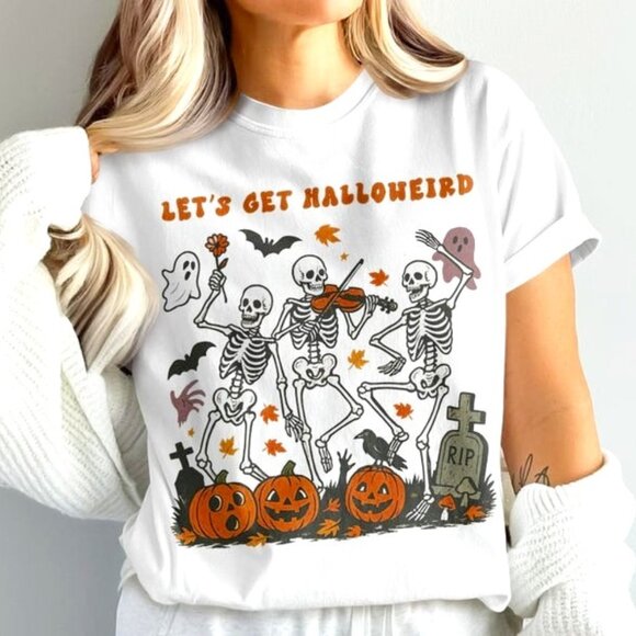 Tops - Halloween Skeletons Party Tee